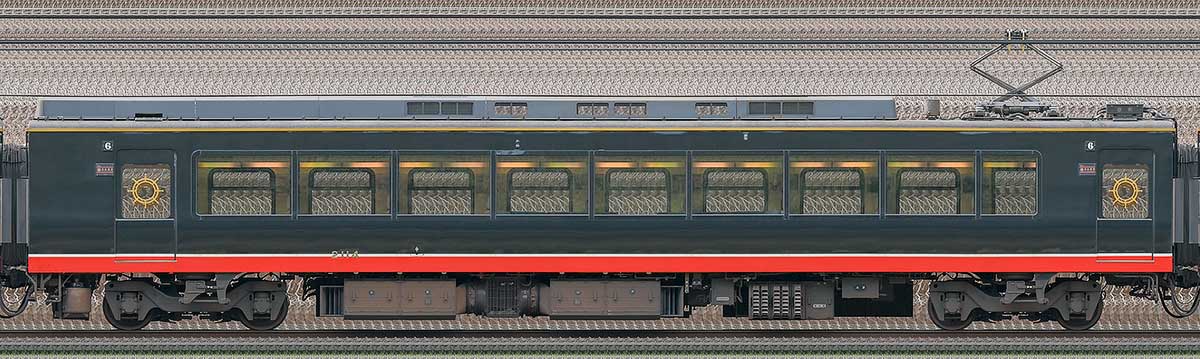 伊豆急行2100系「黒船電車」モハ2114海側の側面写真