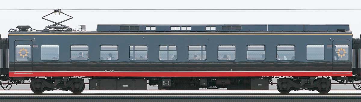 伊豆急行2100系「黒船電車」モハ2115山側の側面写真