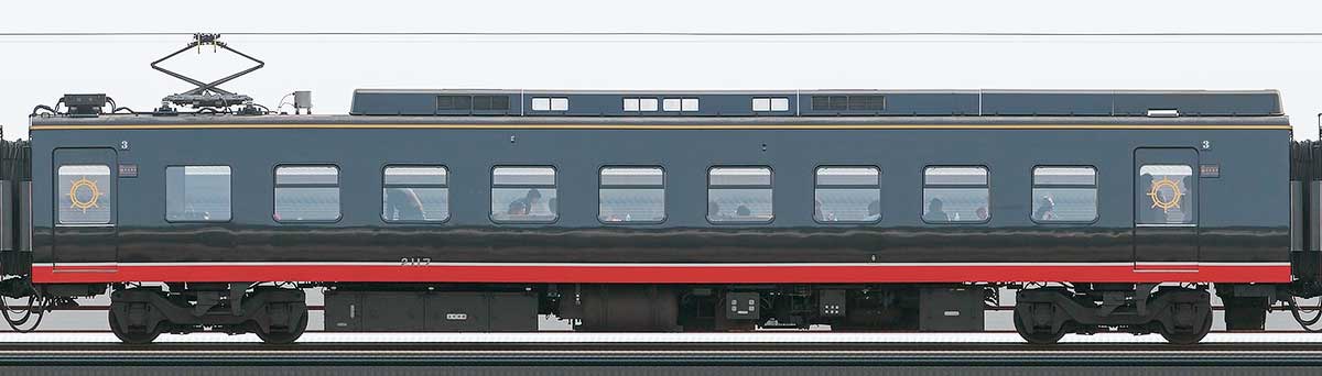 伊豆急行2100系「黒船電車」モハ2117山側の側面写真