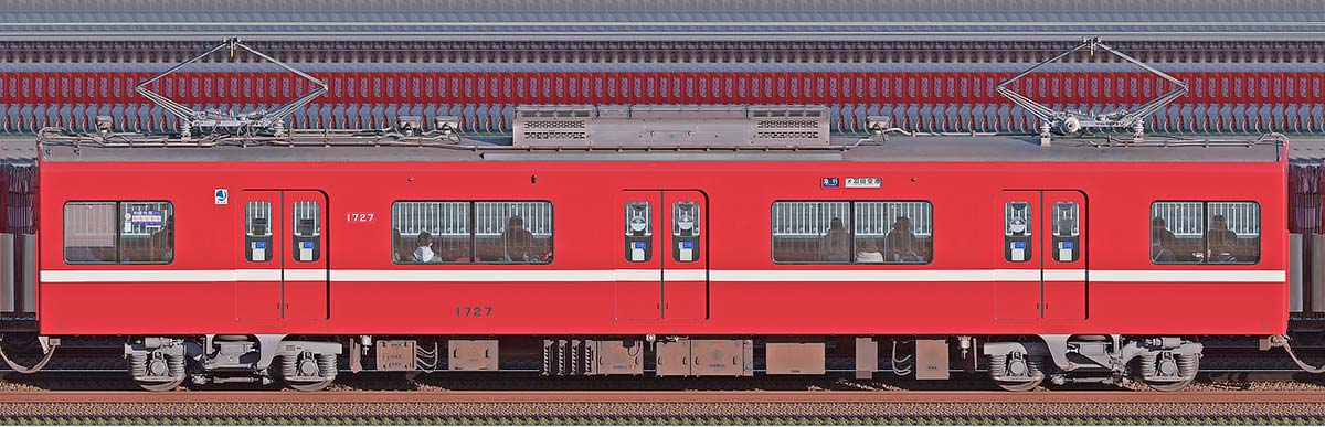 京急電鉄1500形デハ1727山側の側面写真