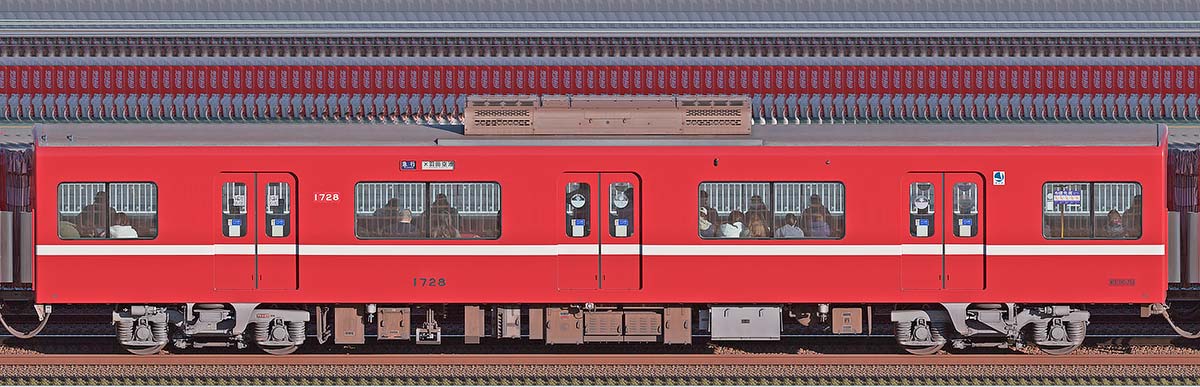 京急電鉄1500形デハ1728山側の側面写真