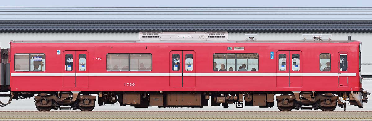 京急電鉄1500形デハ1730海側の側面写真