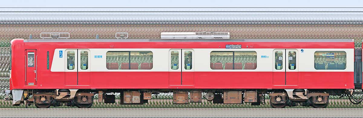 京急電鉄 新1000形（21次車）「Le Ciel」デハ1893-1海側の側面写真