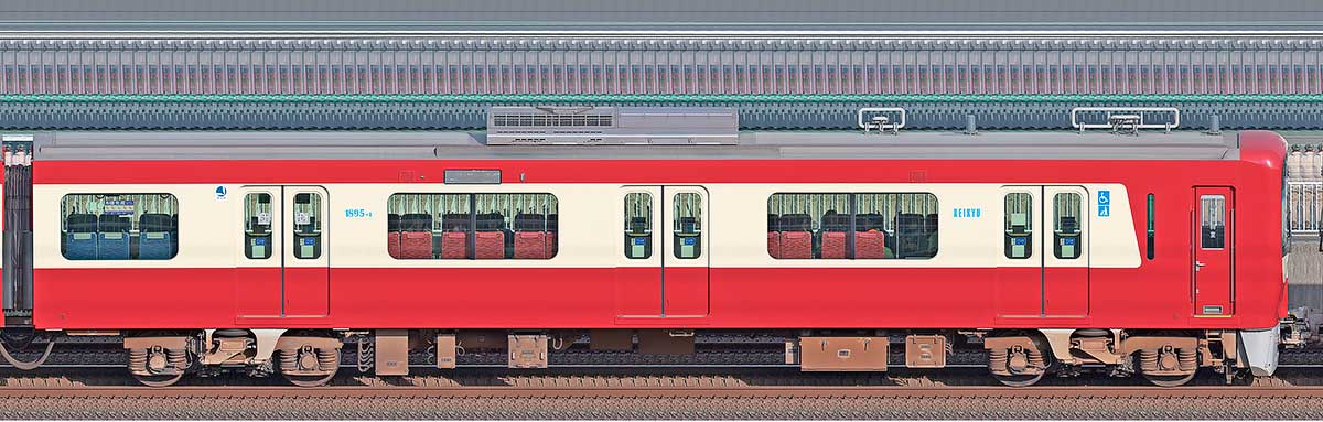 京急電鉄 新1000形（21次車）「Le Ciel」デハ1895-1山側の側面写真