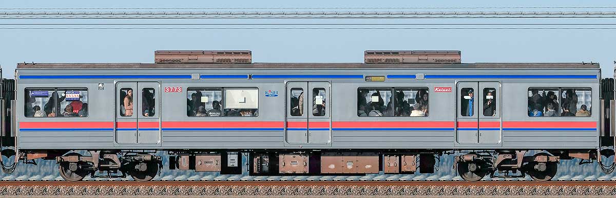 京成電鉄3700形（3次車）3773海側の側面写真