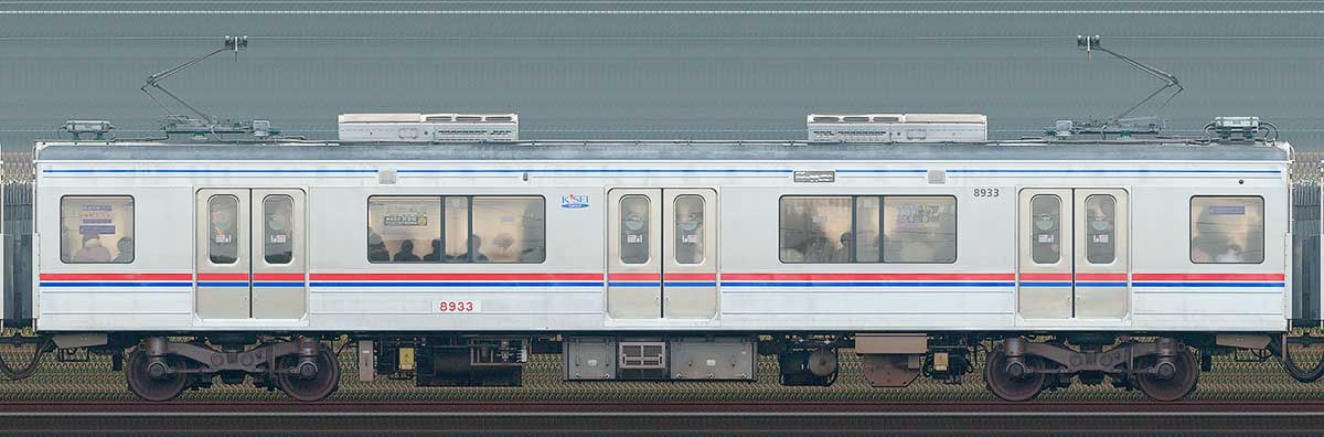 京成8900形モハ8933海側の側面写真