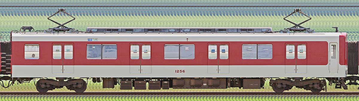 近鉄1253系モ1256南側の側面写真