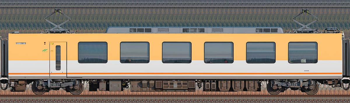 近鉄23000系「伊勢志摩ライナー」モ23206南側の側面写真