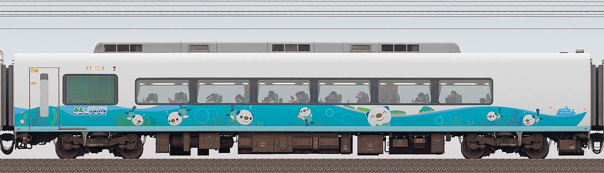 近鉄23000系「ミジュマルライナー」モ23402北側の側面写真
