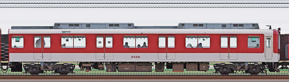 近鉄2430系ク2529北側の側面写真