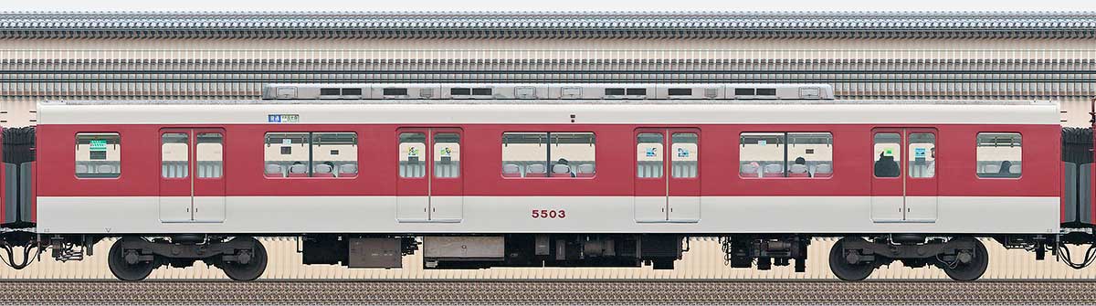 近鉄5800系「L/Cカー」サ5503山側の側面写真