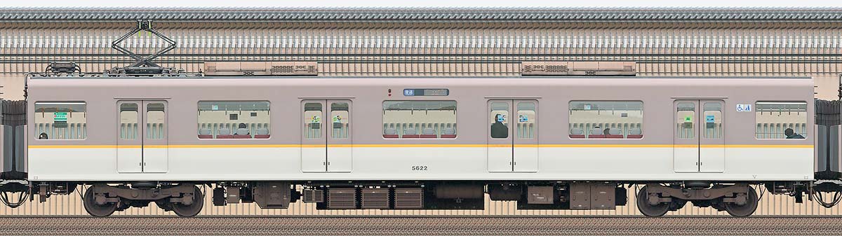 近鉄5820系「L/Cカー」モ5622山側の側面写真