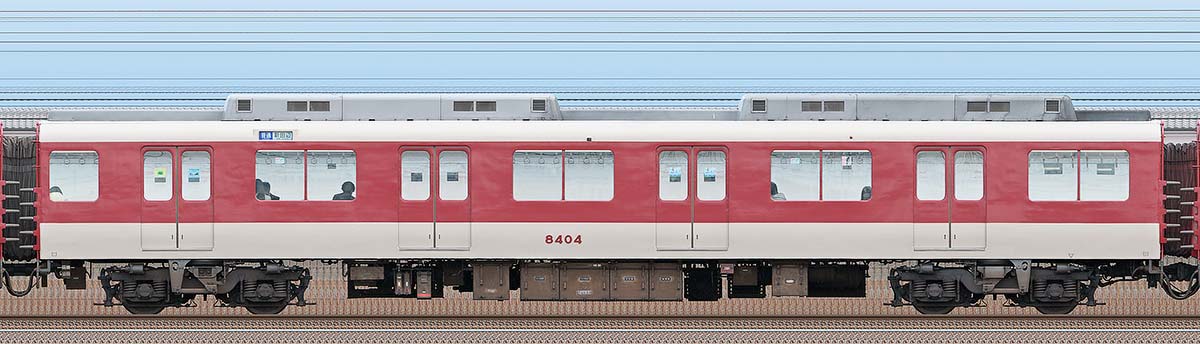 近鉄8400系モ8404の側面写真｜RailFile.jp｜鉄道車両サイドビューの図鑑