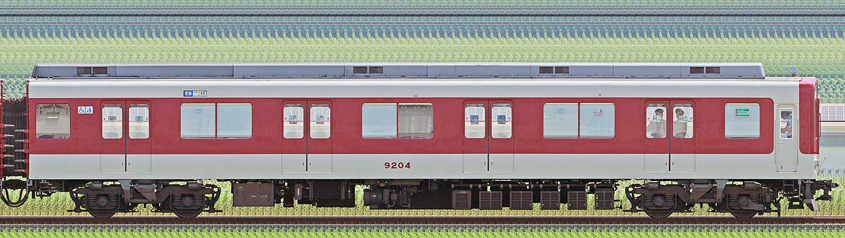 近鉄9200系モ9204南側の側面写真