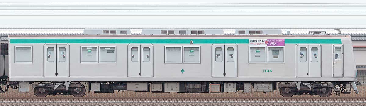 京都市交通局10系11052側の側面写真