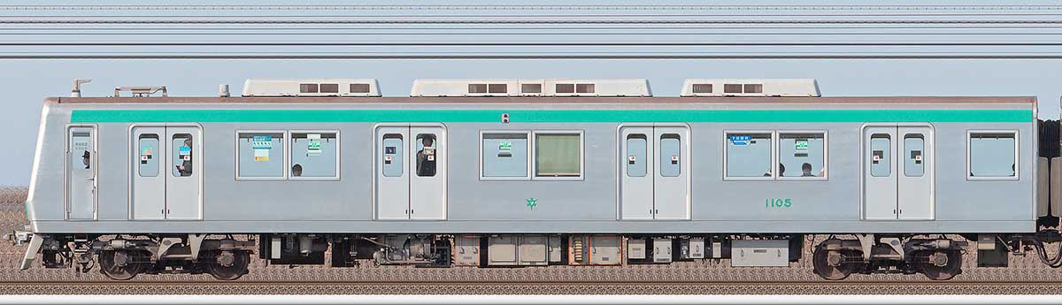 京都市交通局10系11051側の側面写真