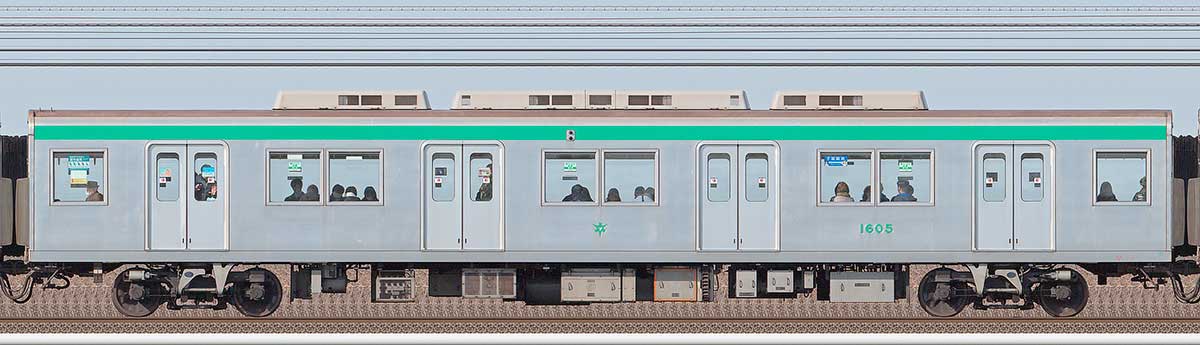 京都市交通局10系16051側の側面写真