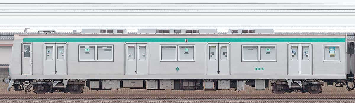 京都市交通局10系18052側の側面写真