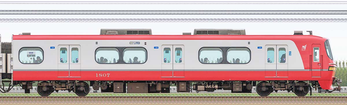 名鉄1800系(2次車)ク1807(リニューアル車)海側の側面写真