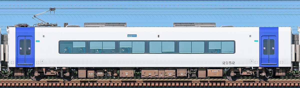 名鉄2000系「ミュースカイ」モ2152山側の側面写真