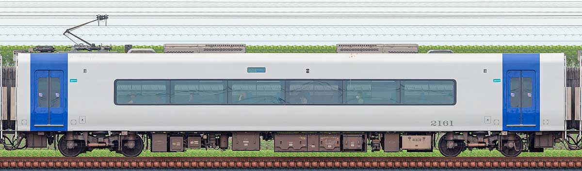 名鉄2000系「ミュースカイ」モ2161海側の側面写真
