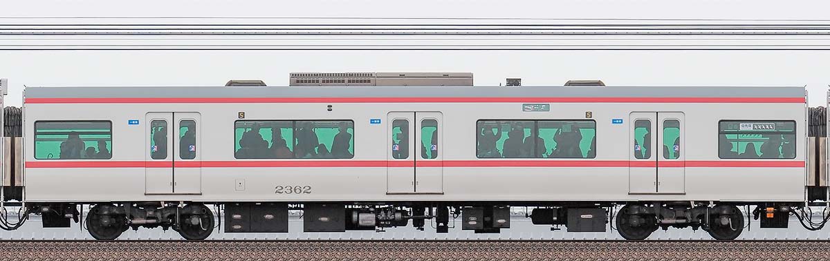 名鉄2300系サ2362の側面写真｜RailFile.jp｜鉄道車両サイドビューの図鑑