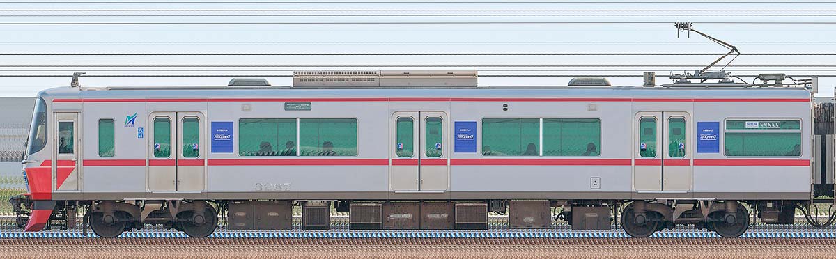 名鉄3150系（5次車）モ3267海側の側面写真