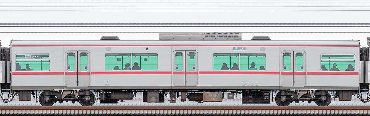 名鉄3300系（4次車）サ3457山側の側面写真