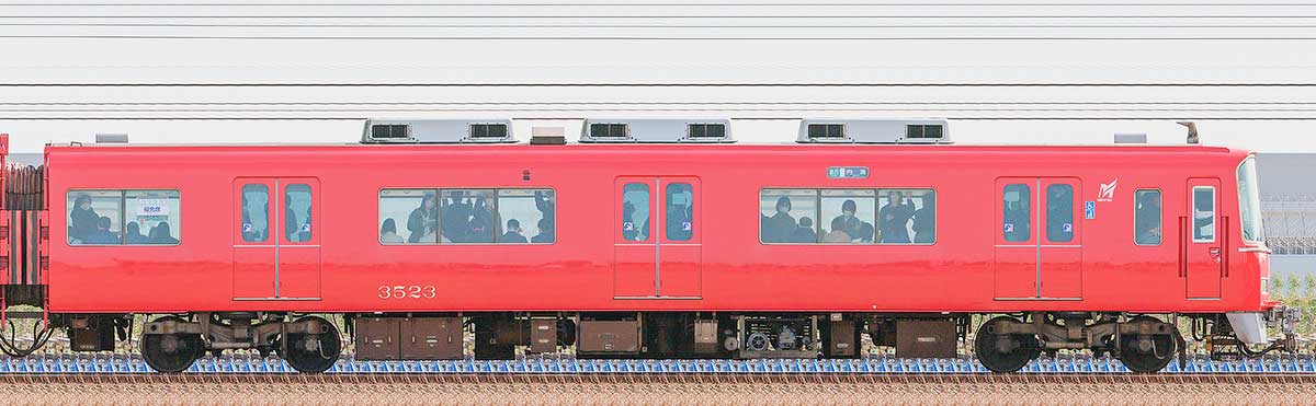 名鉄3500系（4次車）ク3523海側の側面写真