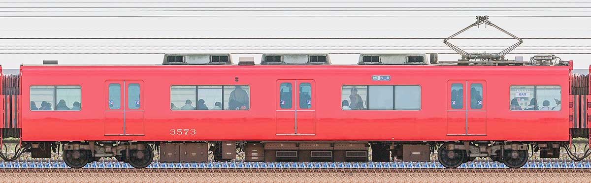 名鉄3500系（4次車）モ3573海側の側面写真