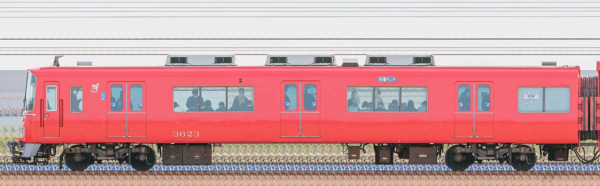 名鉄3500系（4次車）ク3623海側の側面写真