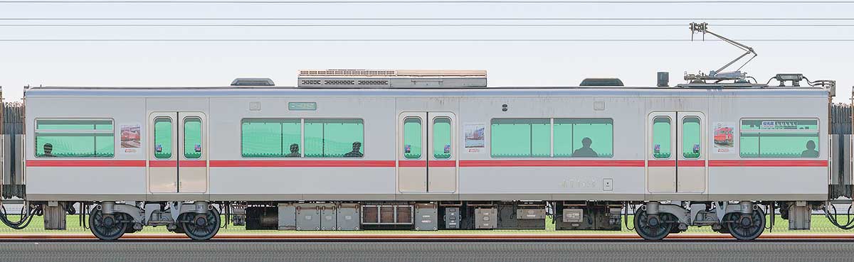 名鉄4000系「名鉄瀬戸線120周年記念トレイン」モ4163山側の側面写真