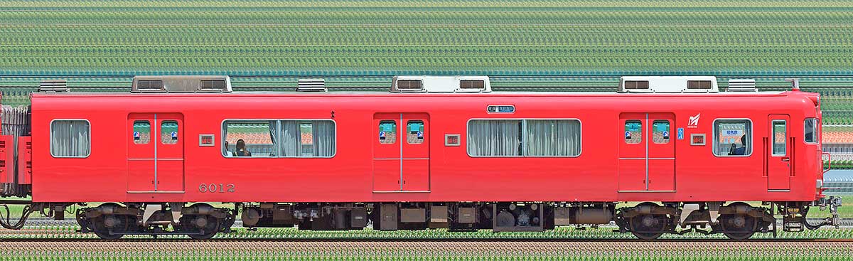 名鉄6000系（3次車）ク6012海側の側面写真