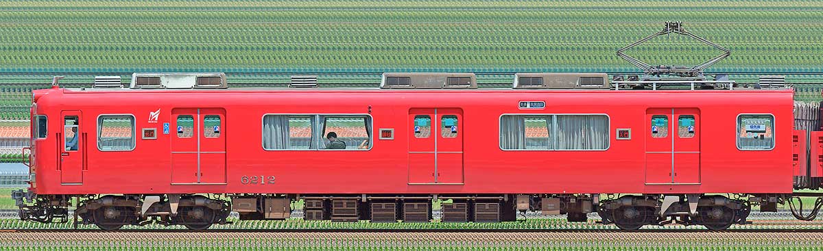 名鉄6000系（3次車）モ6212海側の側面写真