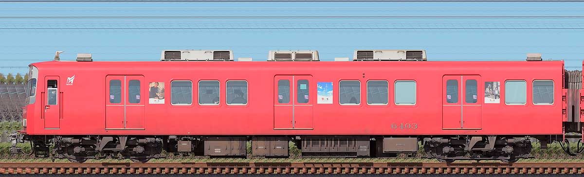 名鉄6500系（1次車）ク6403の側面写真｜RailFile.jp｜鉄道車両サイド