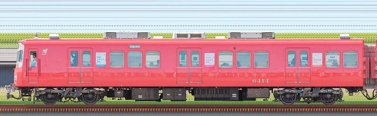 名鉄6500系（4次車）ク6414山側の側面写真