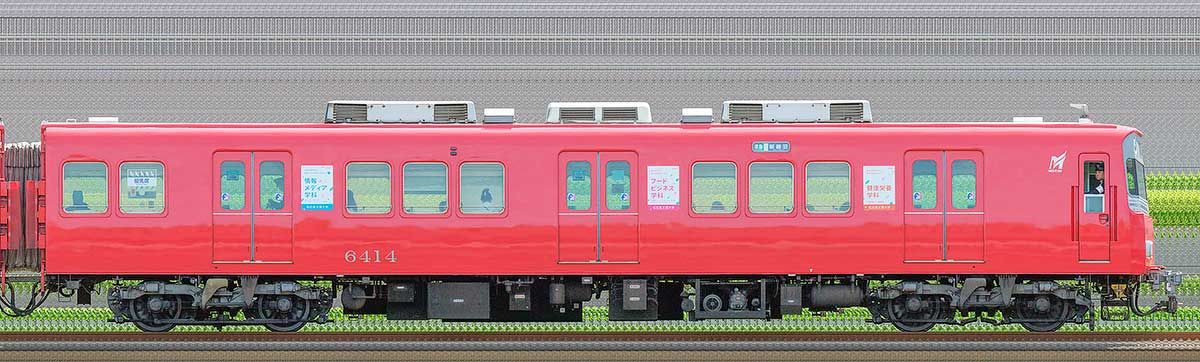 名鉄6500系（4次車）ク6414海側の側面写真