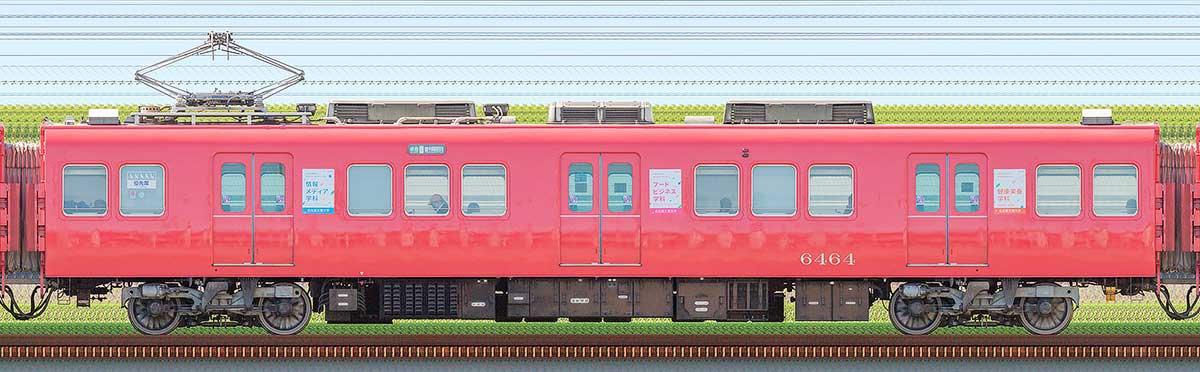 名鉄6500系（4次車）モ6464山側の側面写真