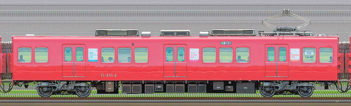 名鉄6500系（4次車）モ6464海側の側面写真