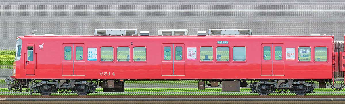 名鉄6500系（4次車）ク6514海側の側面写真