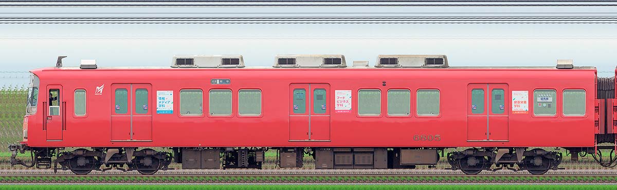 名鉄6800系(2次車)ク6805山側の側面写真
