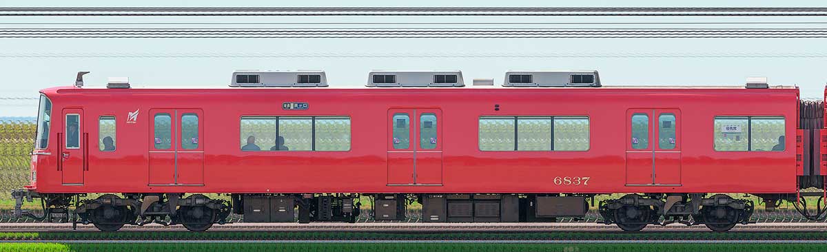 名鉄6800系(6次車)ク6837山側の側面写真