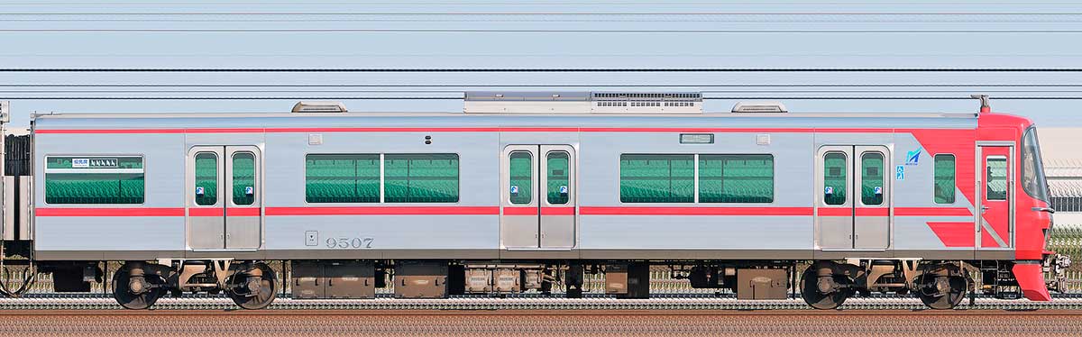 名鉄9500系（3次車）ク9507海側の側面写真