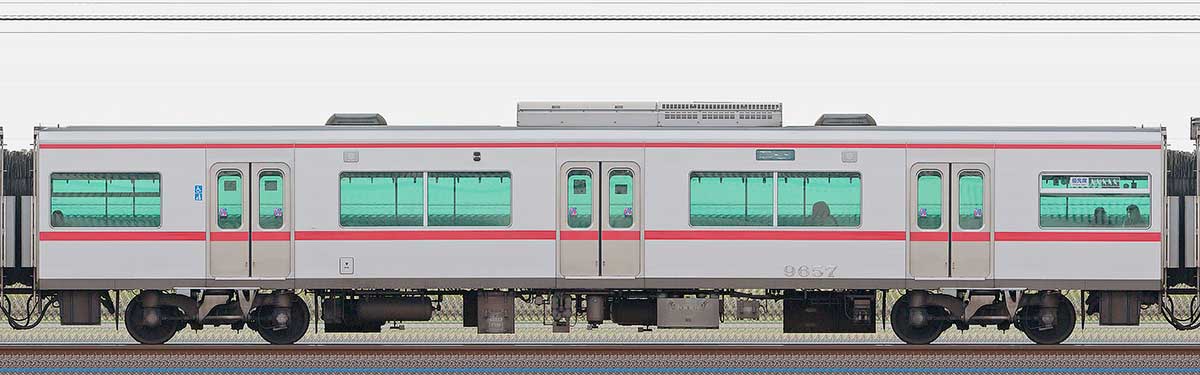 名鉄9500系（3次車）サ9657山側の側面写真