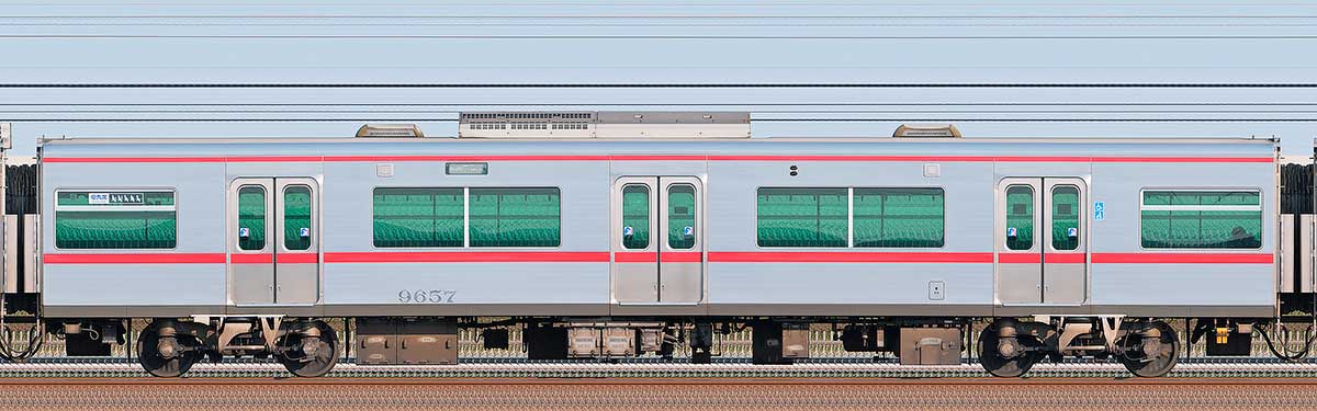 名鉄9500系（3次車）サ9657海側の側面写真