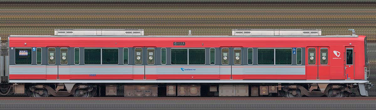 小田急1000形クハ1066「アレグラ号」カラー海側の側面写真