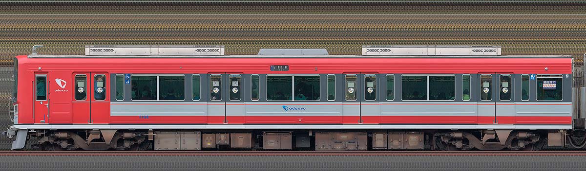 小田急1000形クハ1166「アレグラ号」カラー海側の側面写真