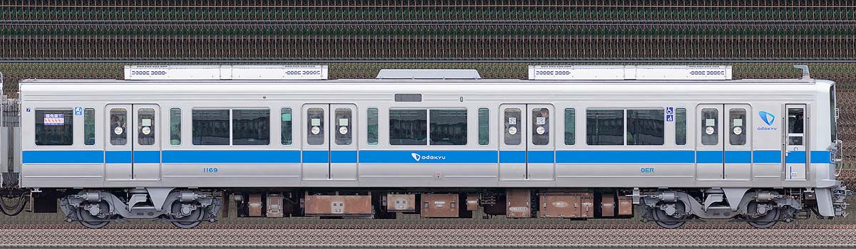 小田急1000形クハ1169（リニューアル車）山側の側面写真