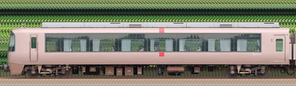 小田急30000形ロマンスカー「EXE」クハ30255山側の側面写真