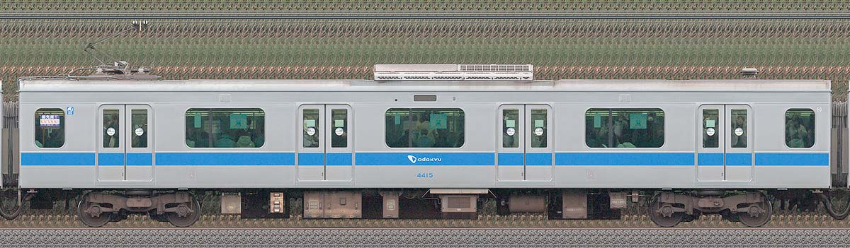 小田急4000形デハ4415海側の側面写真